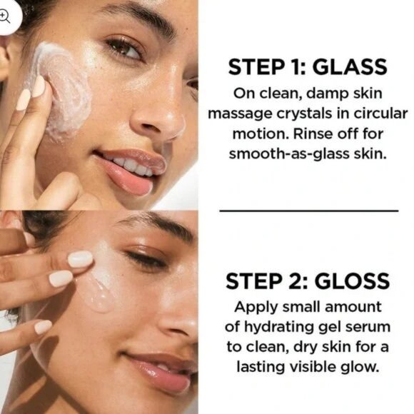 BeautyBio Glass & Gloss At-Home 2-Step Facial System NIB - Picture 8 of 10